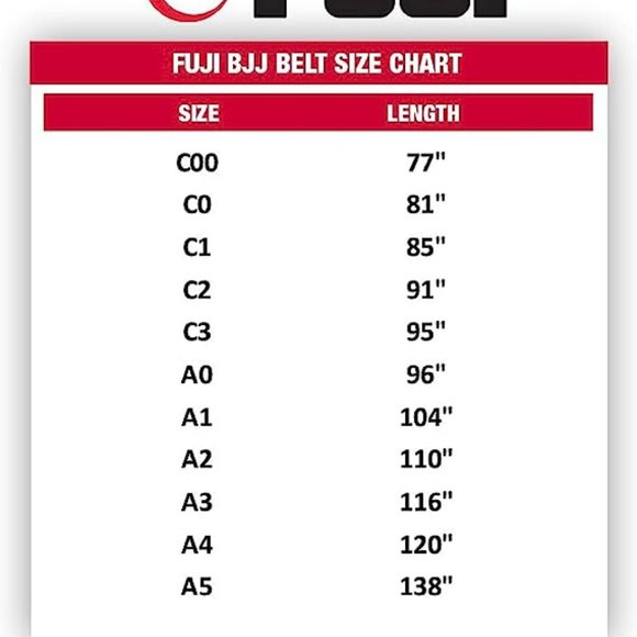 FUJI Brazilian Jiu Jitsu Premium Cotton Blend BJJ Belt Size C3 - Picture 3 of 3